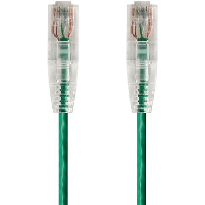 Monoprice SlimRun Cat6 28AWG UTP Ethernet Network Cable 7ft Green
