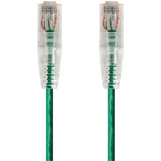 Monoprice SlimRun Cat6 28AWG UTP Ethernet Network Cable 7ft Green