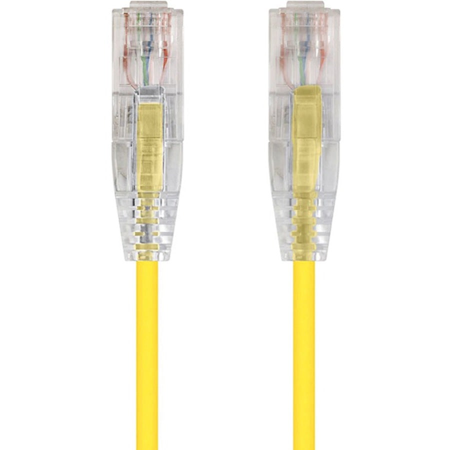 Monoprice SlimRun Cat6 28AWG UTP Ethernet Network Cable 7ft Yellow