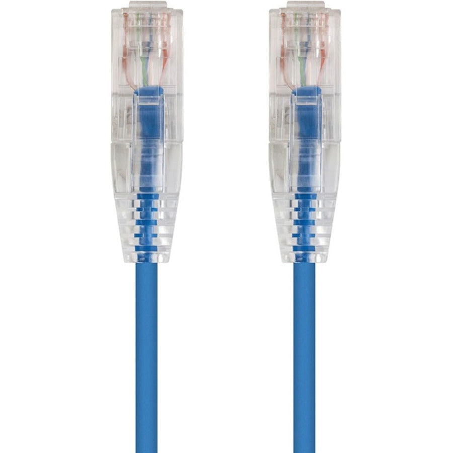 Monoprice SlimRun Cat6 28AWG UTP Ethernet Network Cable 14ft Blue