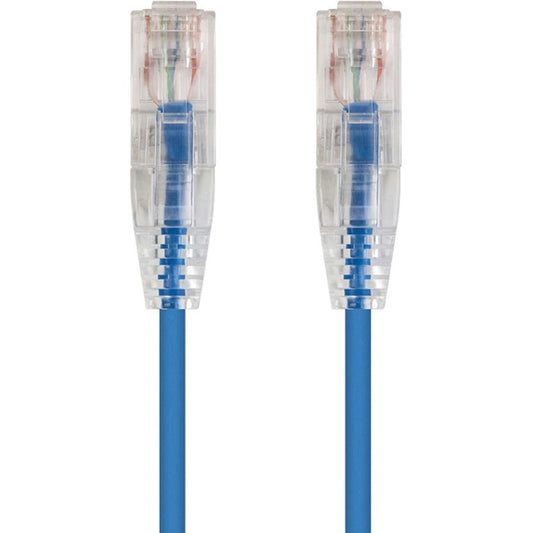 Monoprice SlimRun Cat6 28AWG UTP Ethernet Network Cable 14ft Blue