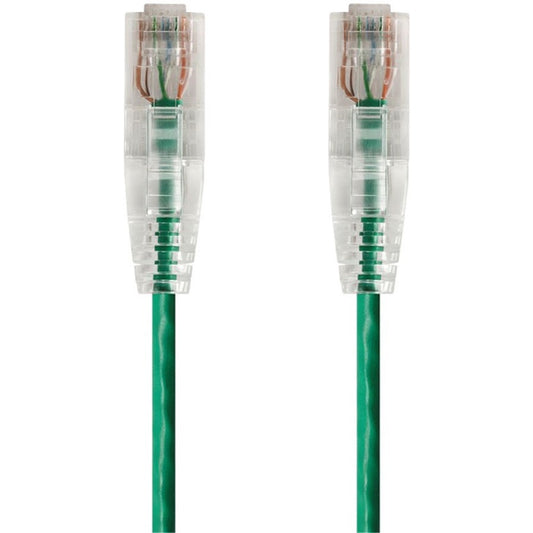 Monoprice SlimRun Cat6 28AWG UTP Ethernet Network Cable 14ft Green