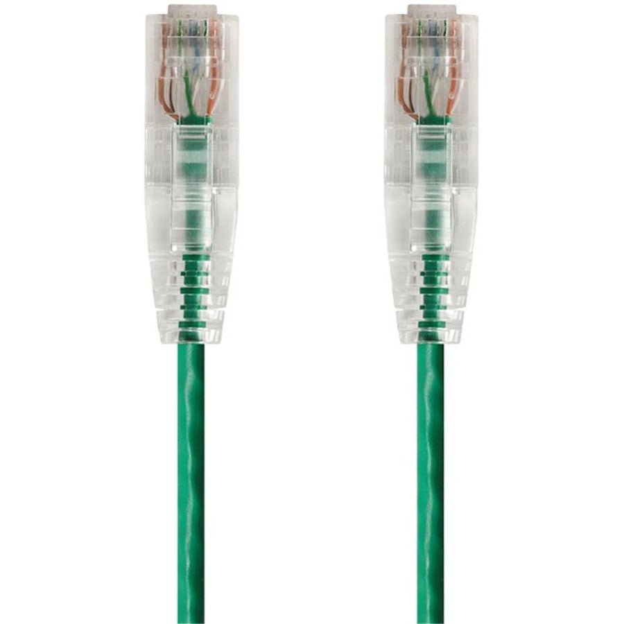 Monoprice SlimRun Cat6 28AWG UTP Ethernet Network Cable 20ft Green