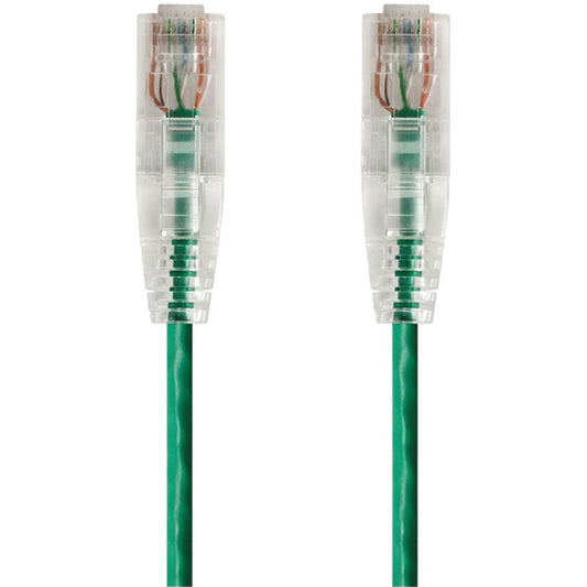 Monoprice SlimRun Cat6 28AWG UTP Ethernet Network Cable 20ft Green