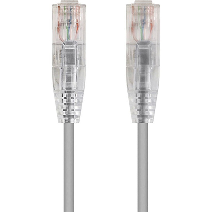 Monoprice SlimRun Cat6 28AWG UTP Ethernet Network Cable 7ft Gray