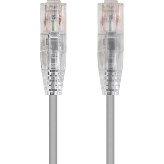 Monoprice SlimRun Cat6 28AWG UTP Ethernet Network Cable 7ft Gray