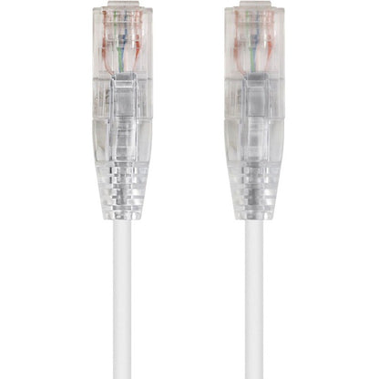 Monoprice SlimRun Cat6 28AWG UTP Ethernet Network Cable 6-inch White