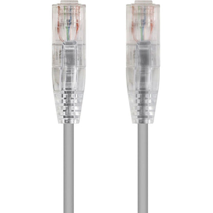 Monoprice SlimRun Cat6 28AWG UTP Ethernet Network Cable 6-inch Gray