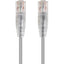 Monoprice SlimRun Cat6 28AWG UTP Ethernet Network Cable 6-inch Gray