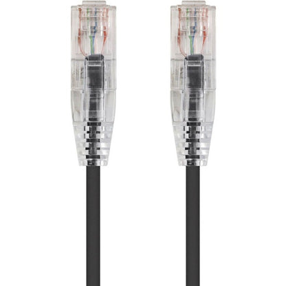 Monoprice SlimRun Cat6 28AWG UTP Ethernet Network Cable 6-inch Black