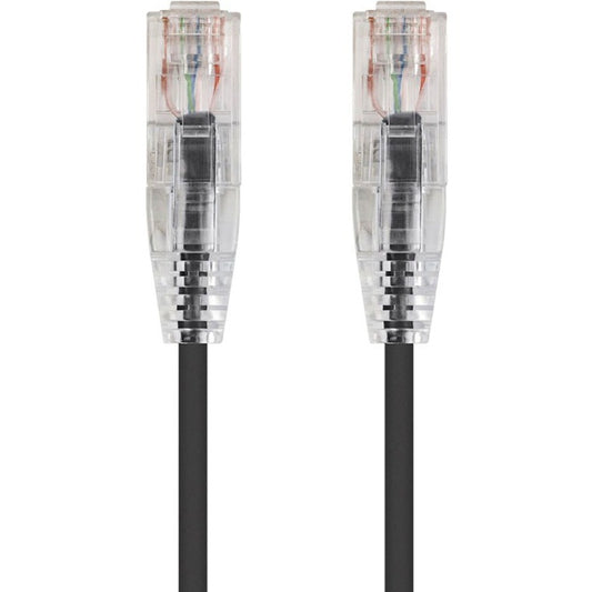 Monoprice SlimRun Cat6 28AWG UTP Ethernet Network Cable 6-inch Black