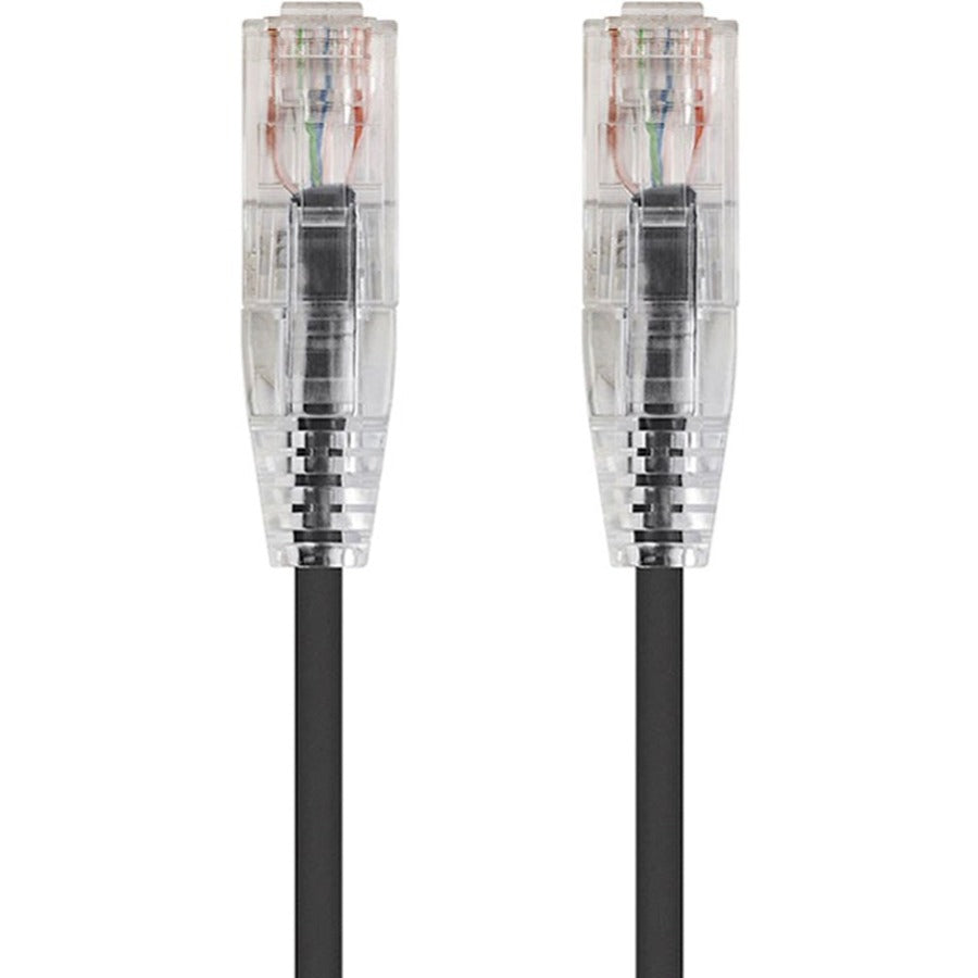 Monoprice SlimRun Cat6 28AWG UTP Ethernet Network Cable 5ft Black