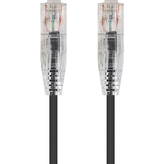 Monoprice SlimRun Cat6 28AWG UTP Ethernet Network Cable 5ft Black
