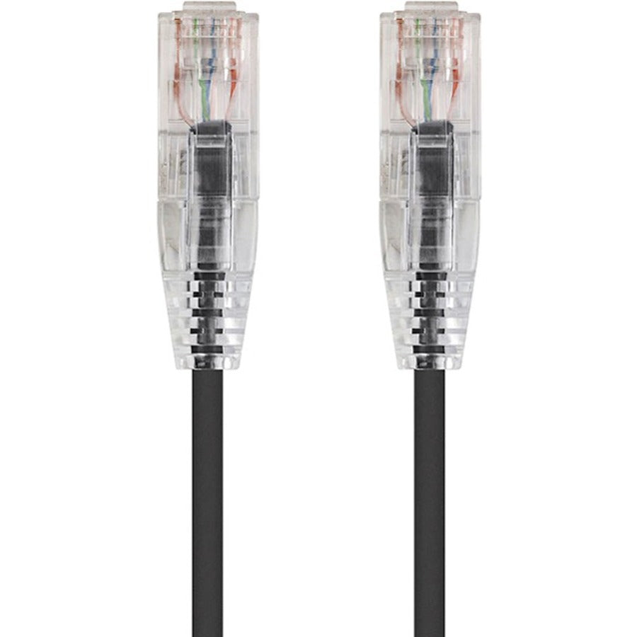 Monoprice SlimRun Cat6 28AWG UTP Ethernet Network Cable 3ft Black