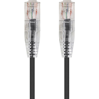 Monoprice SlimRun Cat6 28AWG UTP Ethernet Network Cable 3ft Black