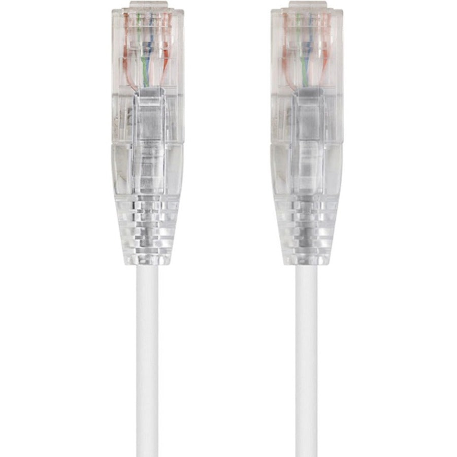 Monoprice SlimRun Cat6 28AWG UTP Ethernet Network Cable 2ft White