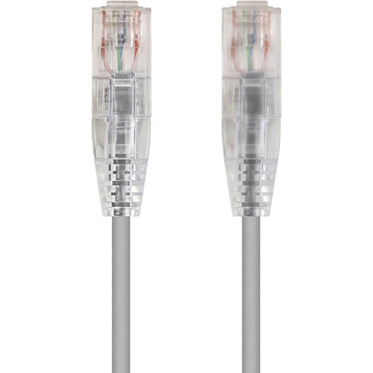 Monoprice SlimRun Cat6 28AWG UTP Ethernet Network Cable 2ft Gray