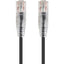 Monoprice SlimRun Cat6 28AWG UTP Ethernet Network Cable 2ft Black