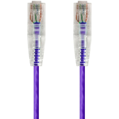 Monoprice SlimRun Cat6 28AWG UTP Ethernet Network Cable 20ft Purple