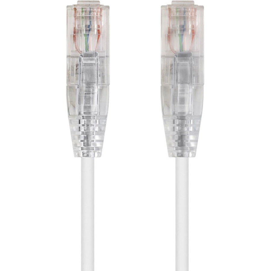 Monoprice SlimRun Cat6 28AWG UTP Ethernet Network Cable 1ft White