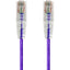 Monoprice SlimRun Cat6 28AWG UTP Ethernet Network Cable 1ft Purple