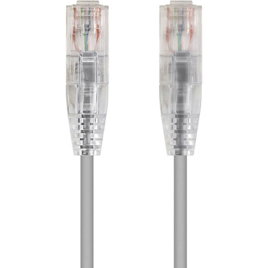Monoprice SlimRun Cat6 28AWG UTP Ethernet Network Cable 1ft Gray