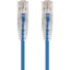 Monoprice SlimRun Cat6 28AWG UTP Ethernet Network Cable 1ft Blue