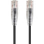 Monoprice SlimRun Cat6 28AWG UTP Ethernet Network Cable 1ft Black
