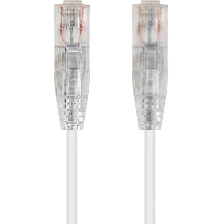 Monoprice SlimRun Cat6 28AWG UTP Ethernet Network Cable 14ft White