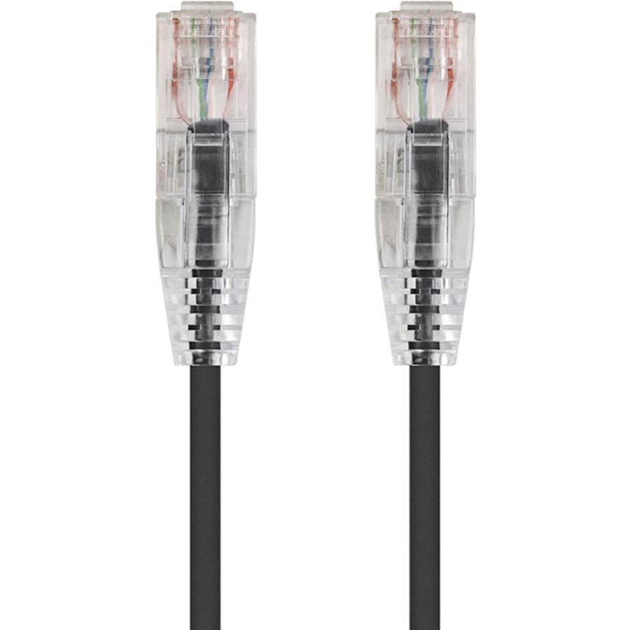 Monoprice SlimRun Cat6 28AWG UTP Ethernet Network Cable 14ft Black