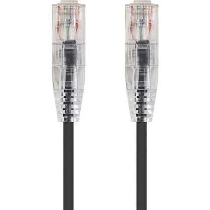 Monoprice SlimRun Cat6 28AWG UTP Ethernet Network Cable 14ft Black