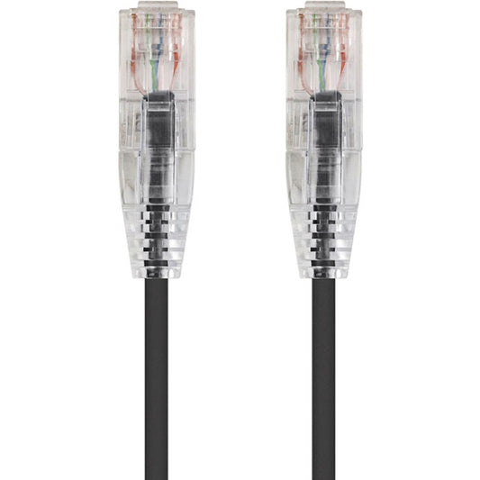 Monoprice SlimRun Cat6 28AWG UTP Ethernet Network Cable 14ft Black