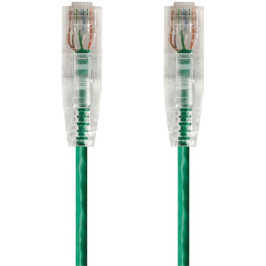 Monoprice SlimRun Cat6 28AWG UTP Ethernet Network Cable 10ft Green