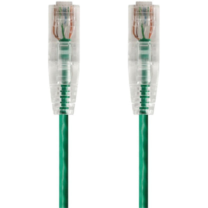Monoprice SlimRun Cat6 28AWG UTP Ethernet Network Cable 10ft Green