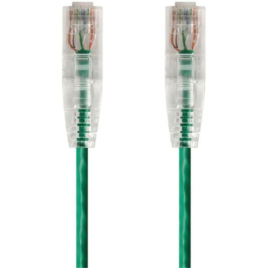 Monoprice SlimRun Cat6 28AWG UTP Ethernet Network Cable 10ft Green