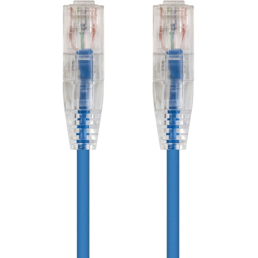 Monoprice SlimRun Cat6 28AWG UTP Ethernet Network Cable 10ft Blue
