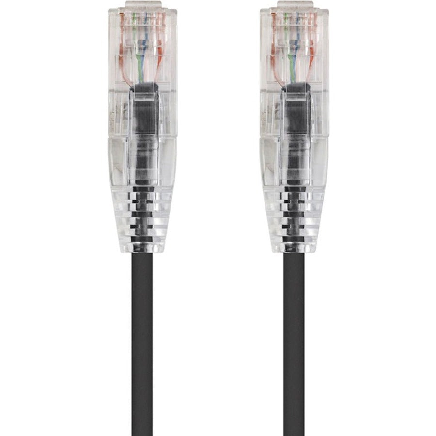 Monoprice SlimRun Cat6 28AWG UTP Ethernet Network Cable 10ft Black