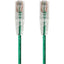 Monoprice SlimRun Cat6 28AWG UTP Ethernet Network Cable 0.5ft Green