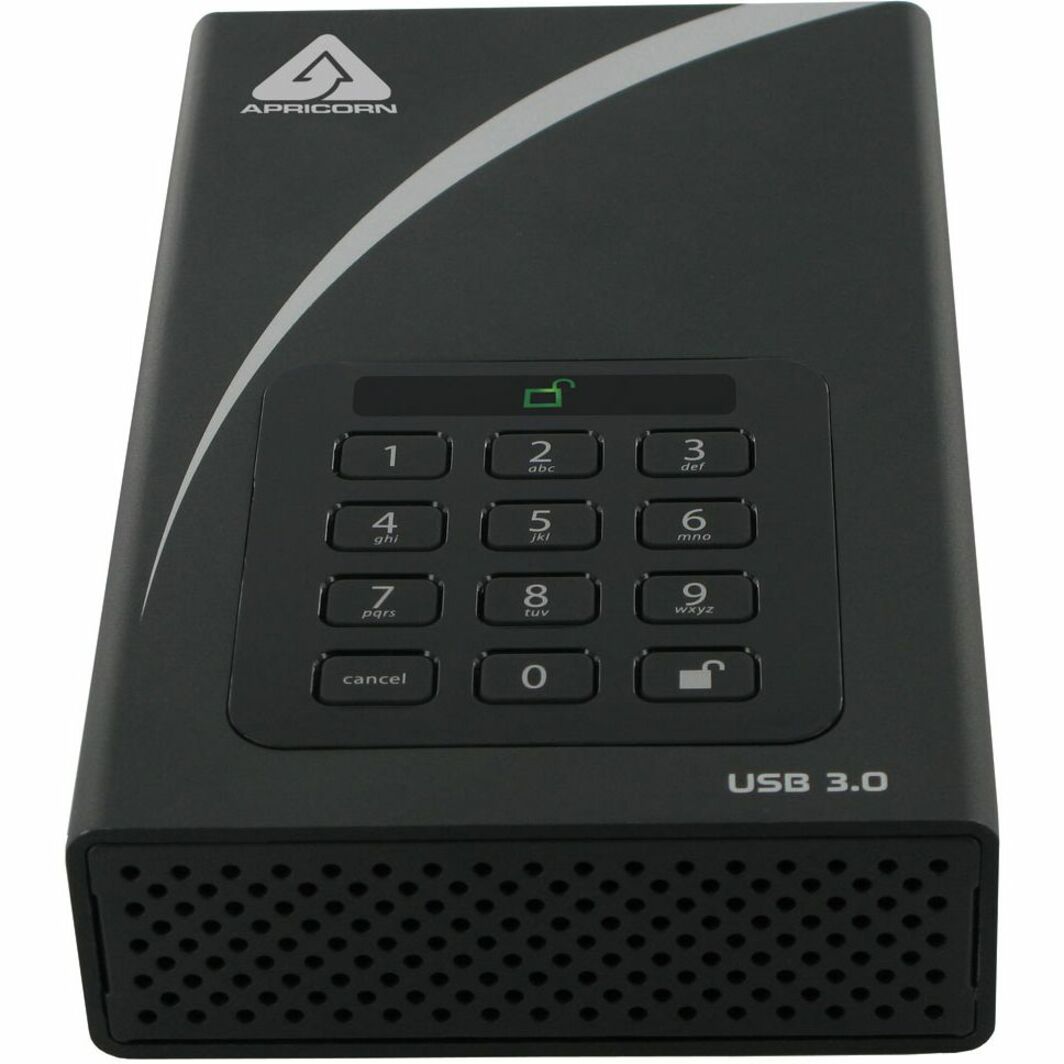 Apricorn Aegis Padlock DT ADT-3PL256-10TB 10 TB Desktop Hard Drive - External - TAA Compliant