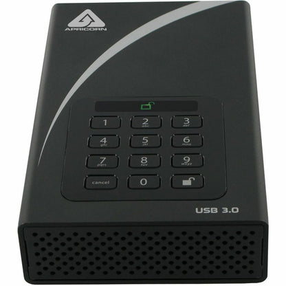 Apricorn Aegis Padlock DT ADT-3PL256-10TB 10 TB Desktop Hard Drive - External - TAA Compliant