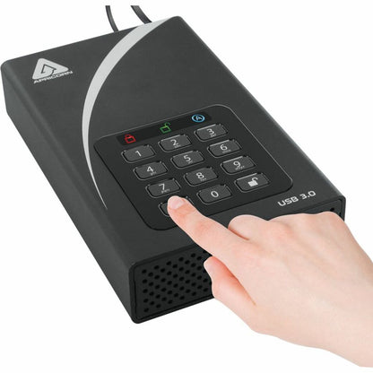 Apricorn Aegis Padlock DT ADT-3PL256-10TB 10 TB Desktop Hard Drive - External - TAA Compliant