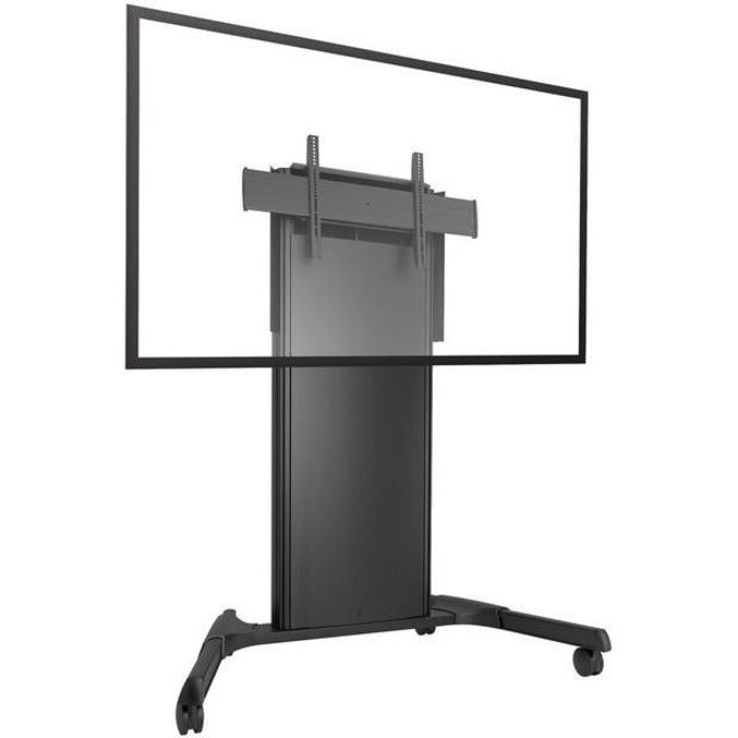 Chief Fusion Ultrawide X-Large Height Adjustable Mobile TV Cart - For Displays 55-100" - Black