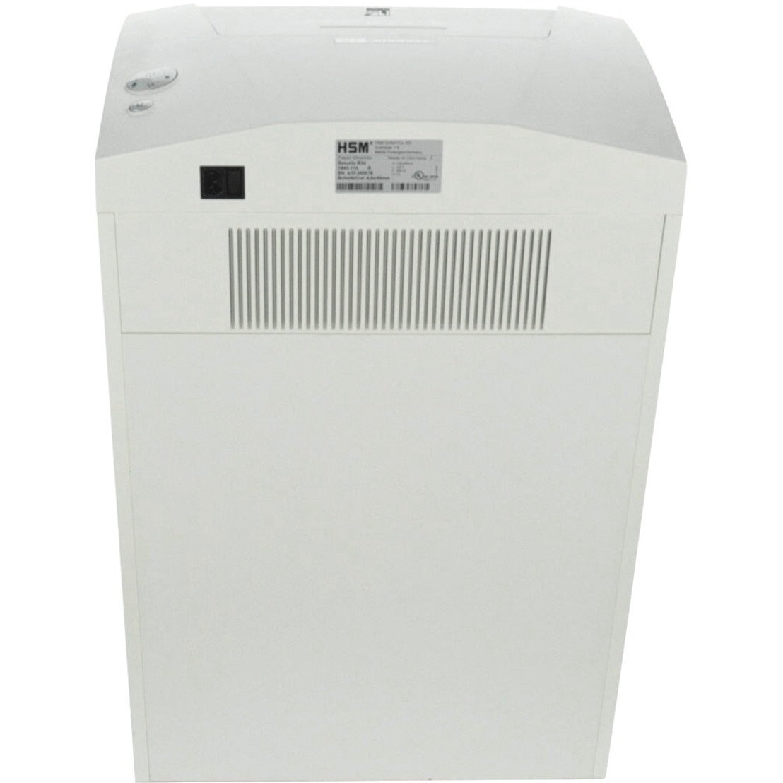 HSM SECURIO B34c L5 High Security Shredder; Includes Oiler