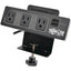 Tripp Lite Protect It! 3-Outlet Surge Protector with Desk Clamp 10 ft. Cord 510 Joules 2 USB Charging Ports Black Housing