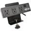 Tripp Lite Protect It! 3-Outlet Surge Protector with Desk Clamp 10 ft. Cord 510 Joules 2 USB Charging Ports Black Housing