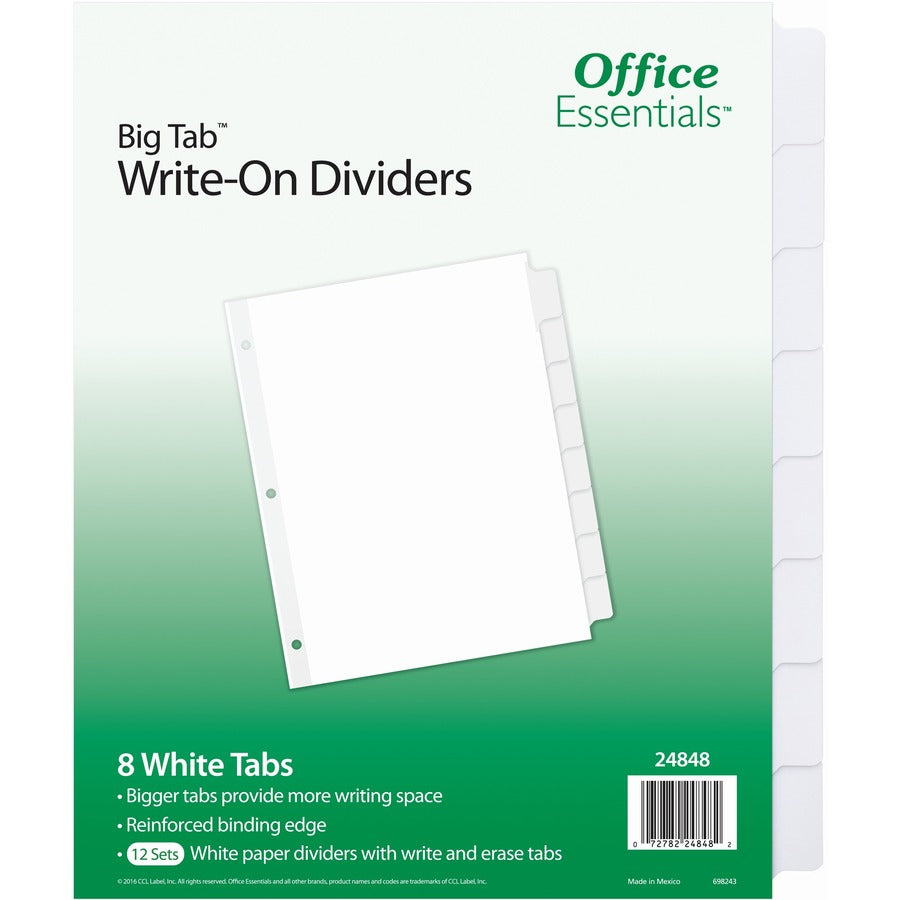 Avery&reg; Office Essentials Big Tab Write-On Tab Dividers