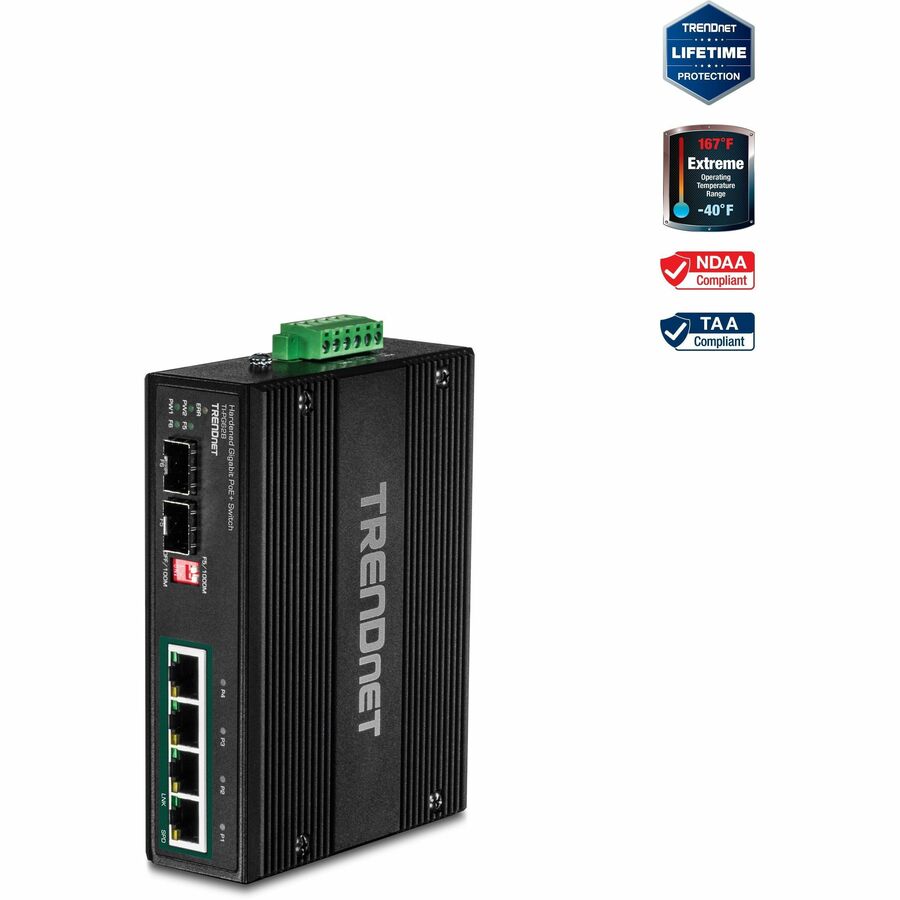 6-PORT INDUSTRIAL GIGABIT POE  