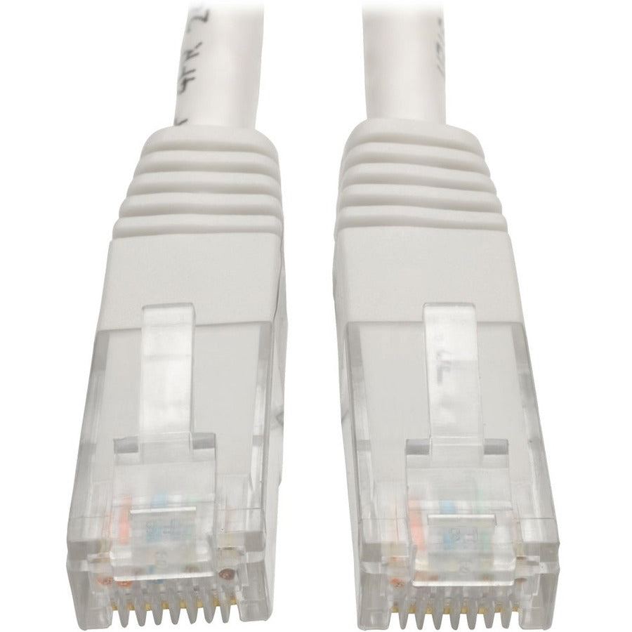 Tripp Lite Cat6 Gigabit Molded (UTP) Ethernet Cable (RJ45 M/M) PoE White 5 ft. (1.52 m)