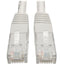 Tripp Lite Cat6 Gigabit Molded (UTP) Ethernet Cable (RJ45 M/M) PoE White 5 ft. (1.52 m)
