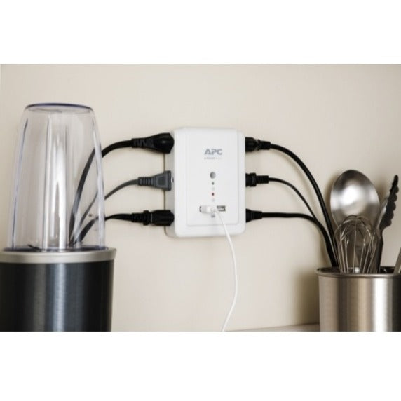 APC by Schneider Electric Essential SurgeArrest 6 Outlet Wall Mount With USB 120V